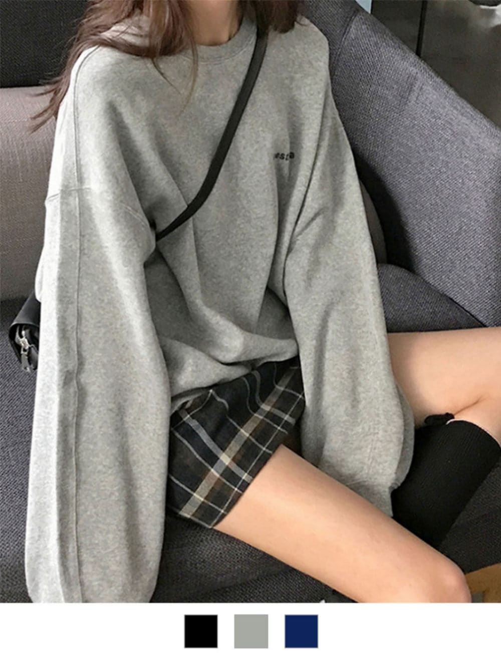 DEVICE select ルーズ ラウンドネック トレーナー メンズ レディース