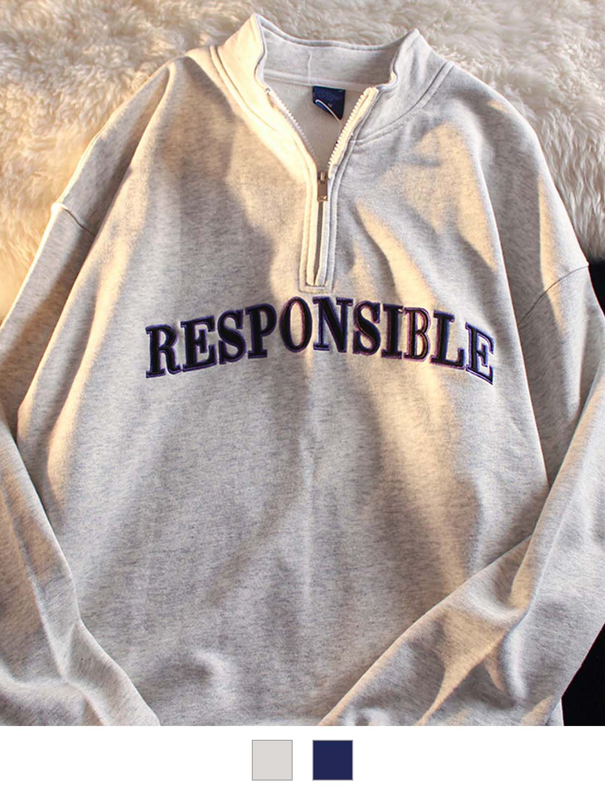 DEVICE select フロントプリント ハーフジップ スウェット メンズ レディース ユニセックス