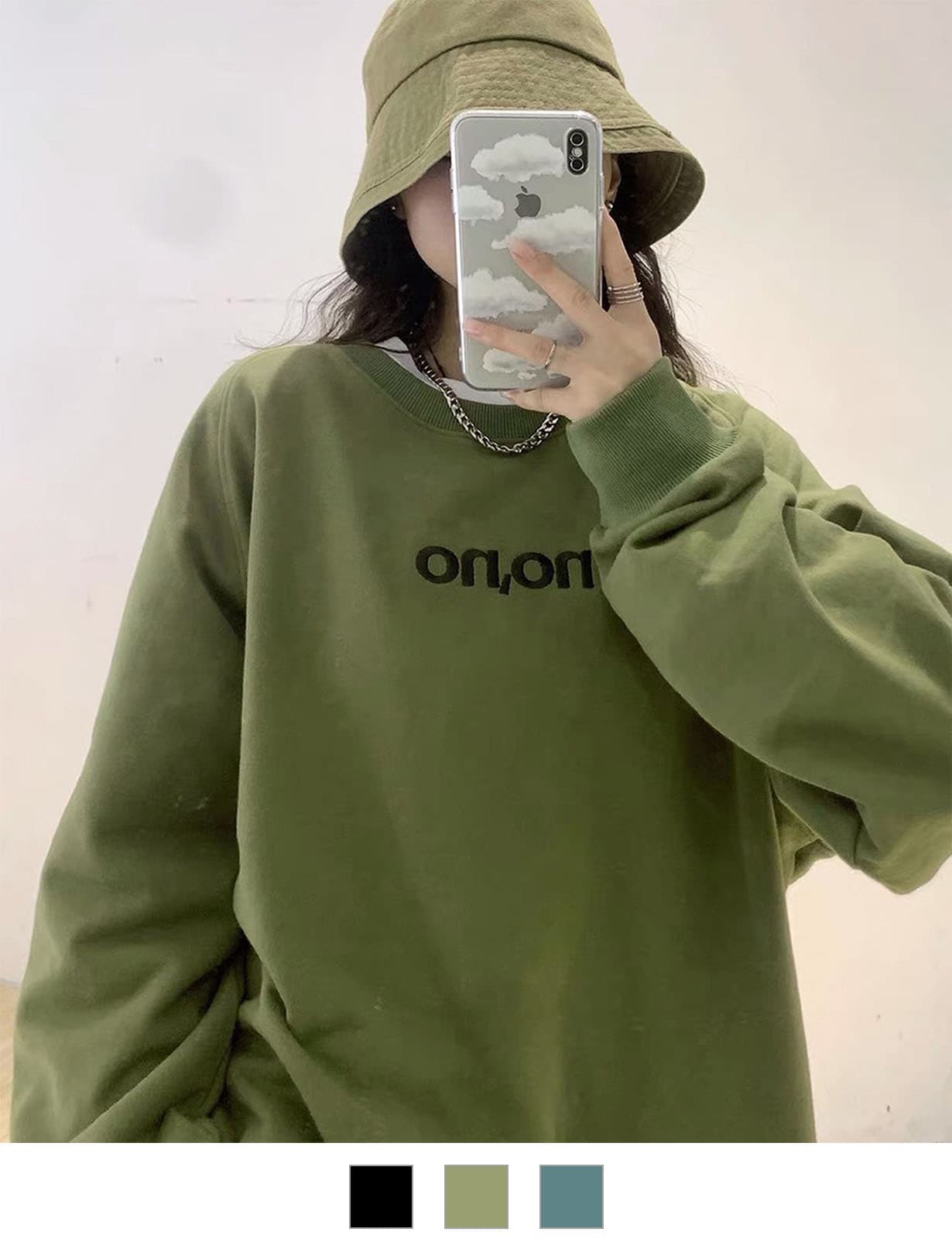 VETEMENTS ダークグリーン XL トレーナー