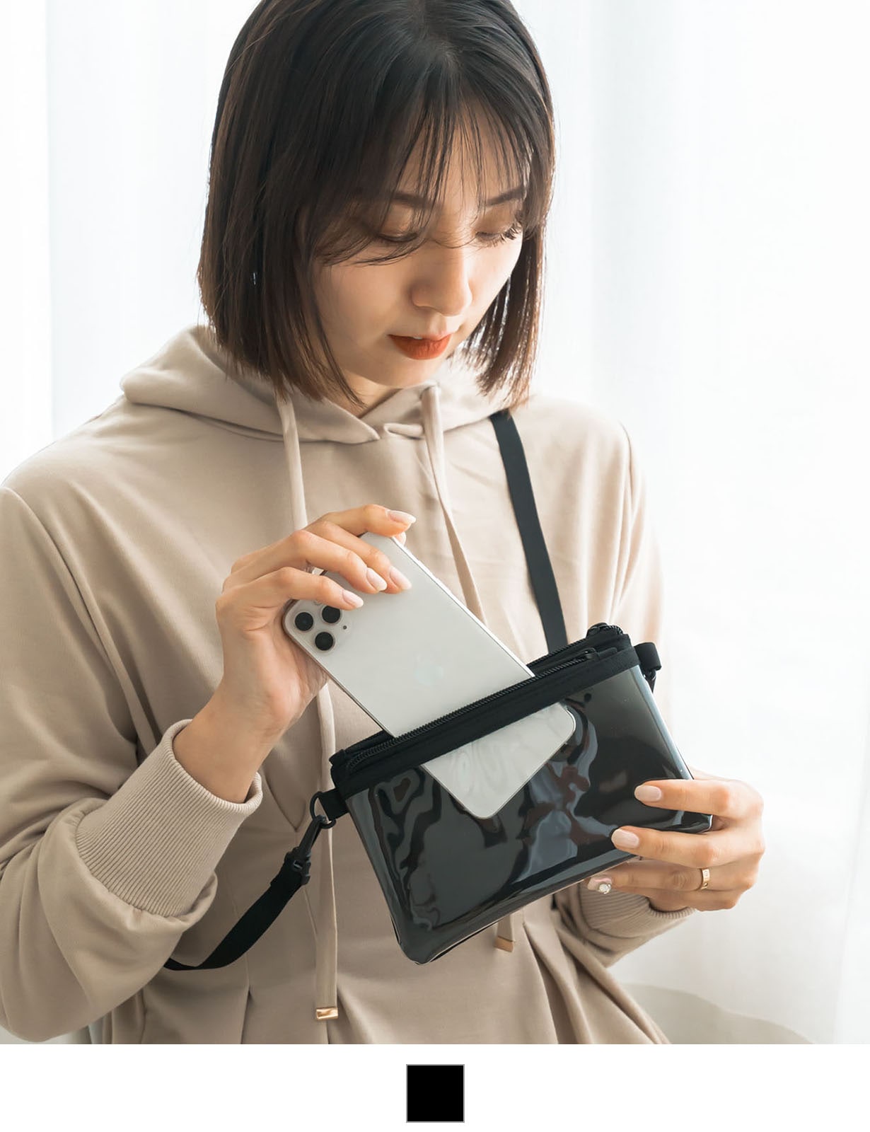 撥水スマホミニショルダー