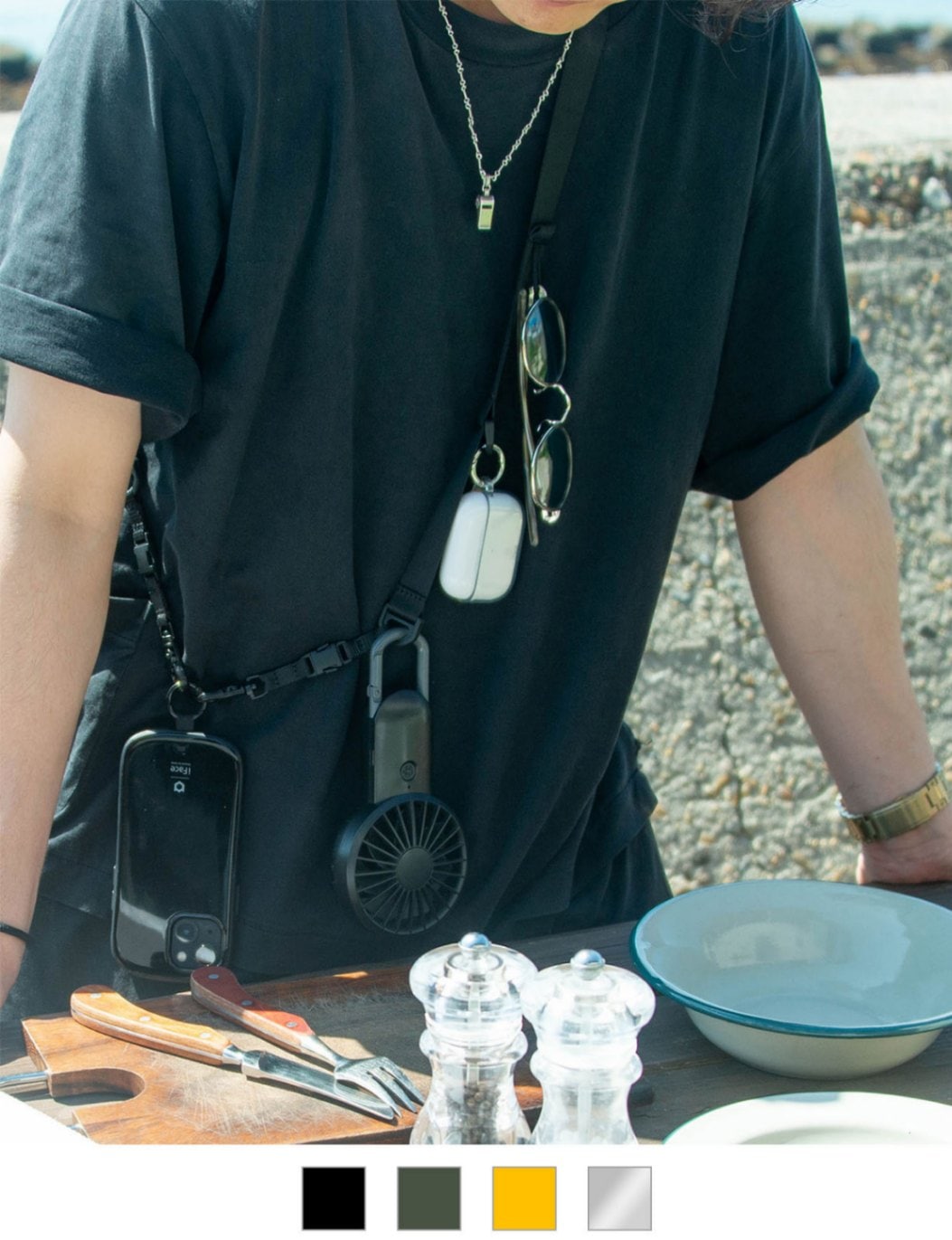 DEVICE＋ WEBBING MULTI GEAR STRAP ギアストラップ スマホショルダー ノームコア ゴープコア クロスボディストラップ メンズ レディース ユニセックス