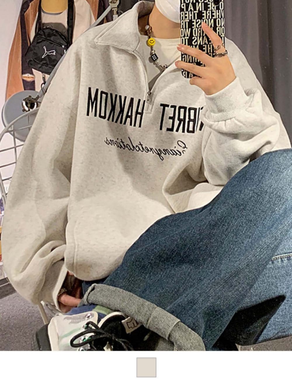 tfw49 ハーフジップスウェット 未使用 tfw49 ハーフジップスウェット 未使用 - メルカリ