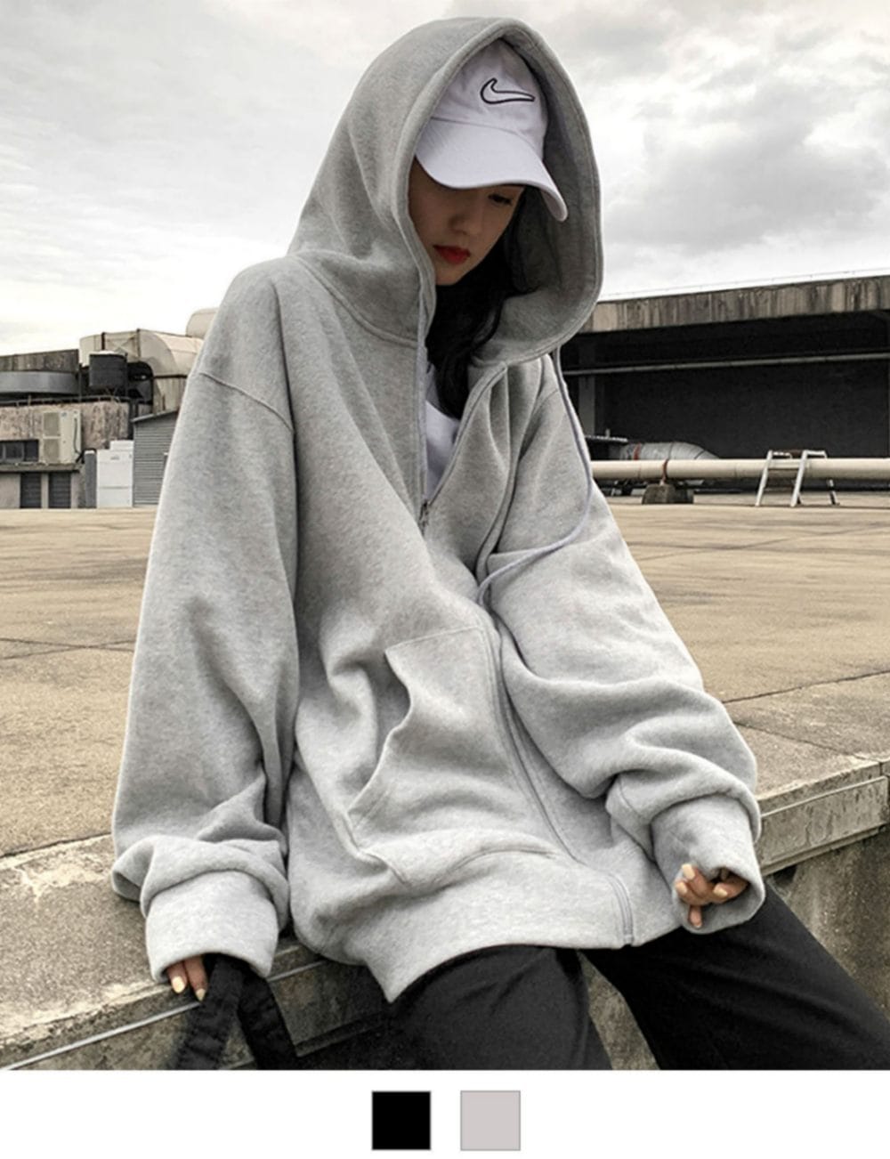 DEVICE select オーバーシルエット シンプル スウェットパーカー フーディー メンズ レディース