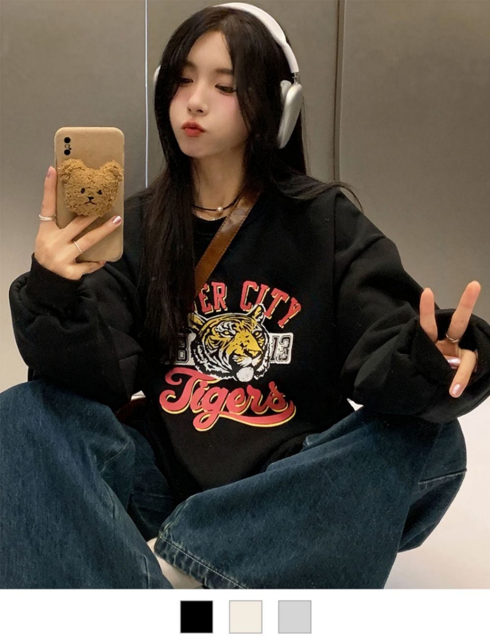 DEVICE select オリジナルプリントデザイン スウェット トレーナー 裏起毛