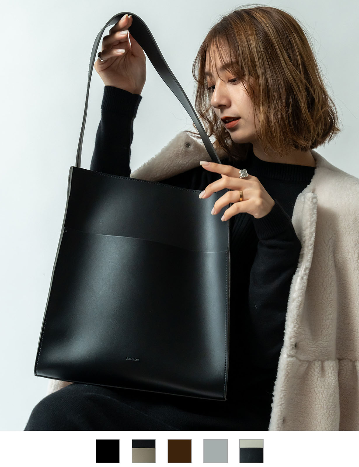 Rename フェイクレザー ショルダーバッグ