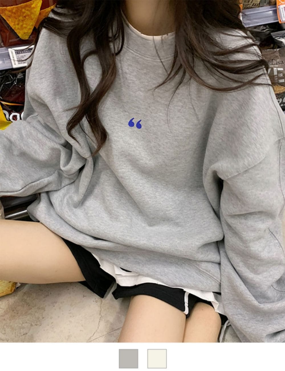 シンボルマーク シンプル ワンポイント オーバーサイズ スウェット トレーナー ビッグシルエット ノームコア メンズ レディース