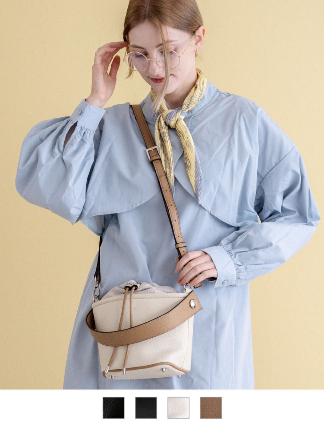 Rename コンビ 巾着 2way ショルダーバッグ