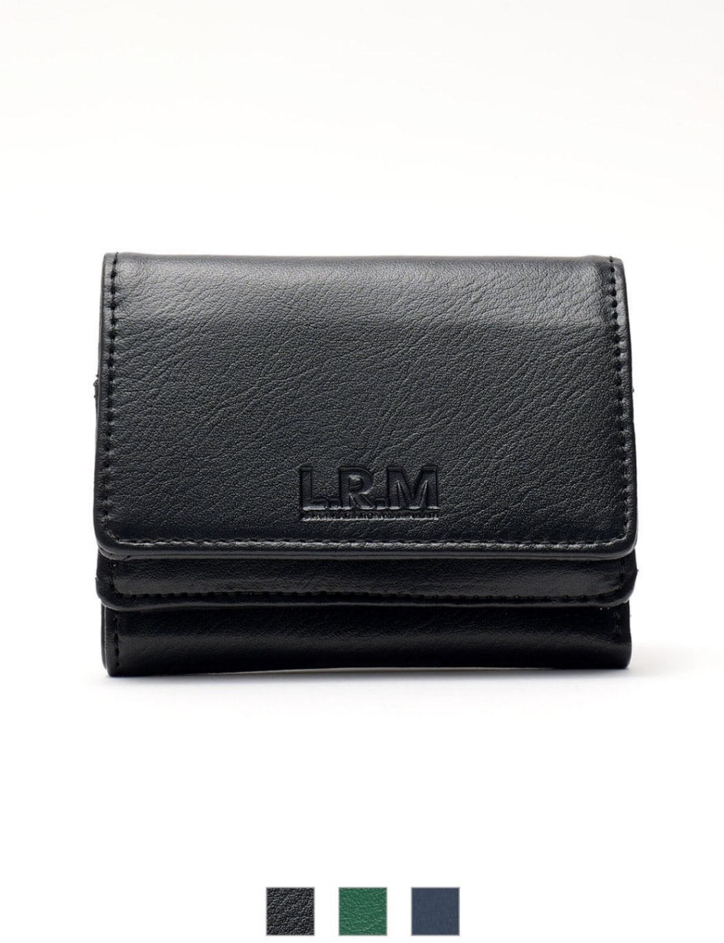 L.R.M フェイクレザー コンパクト財布 合皮 メンズ レディース