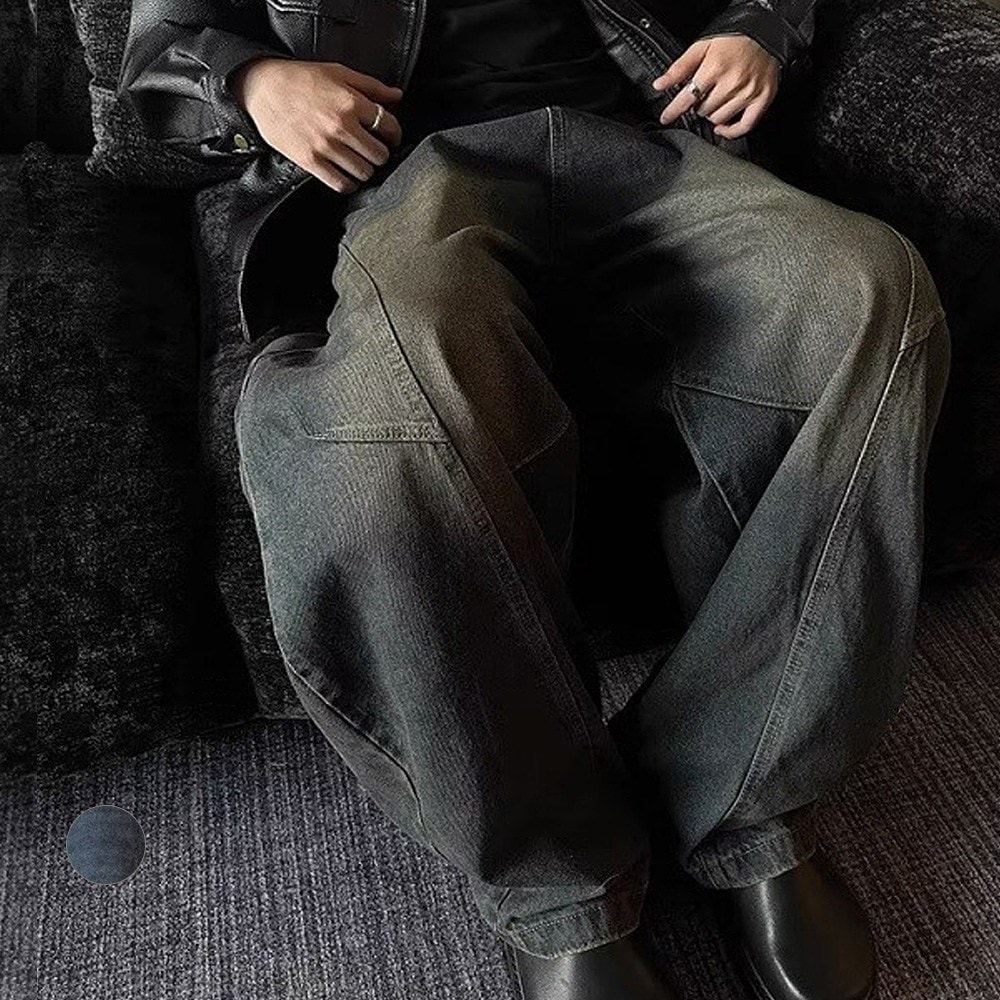 ヴィンテージ ウォッシュ デニム パンツ 