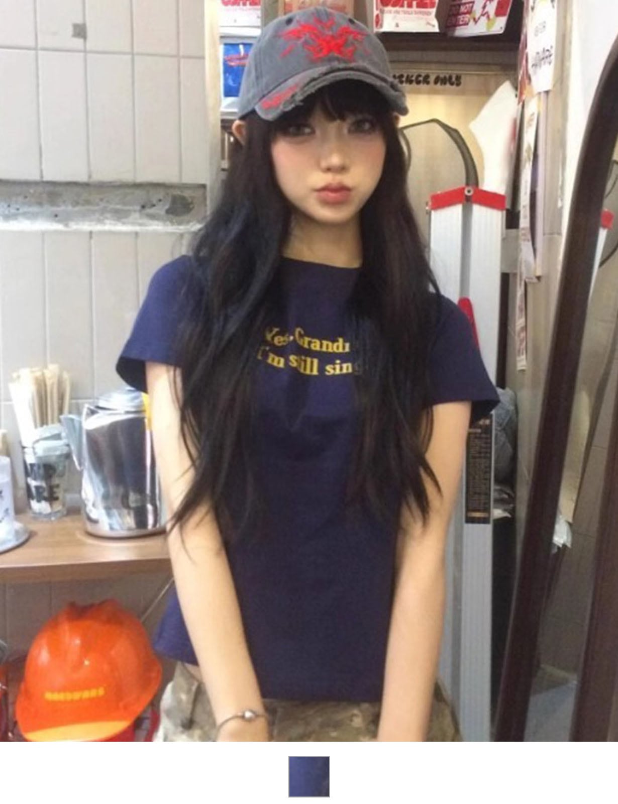 【 DEVICE select 】シンプル 英字 ロゴ プリント 韓国 ストリート Y2K 古着風 クルーネック ショート丈 半袖 Tシャツ メンズ レディース ユニセックス TA1485T