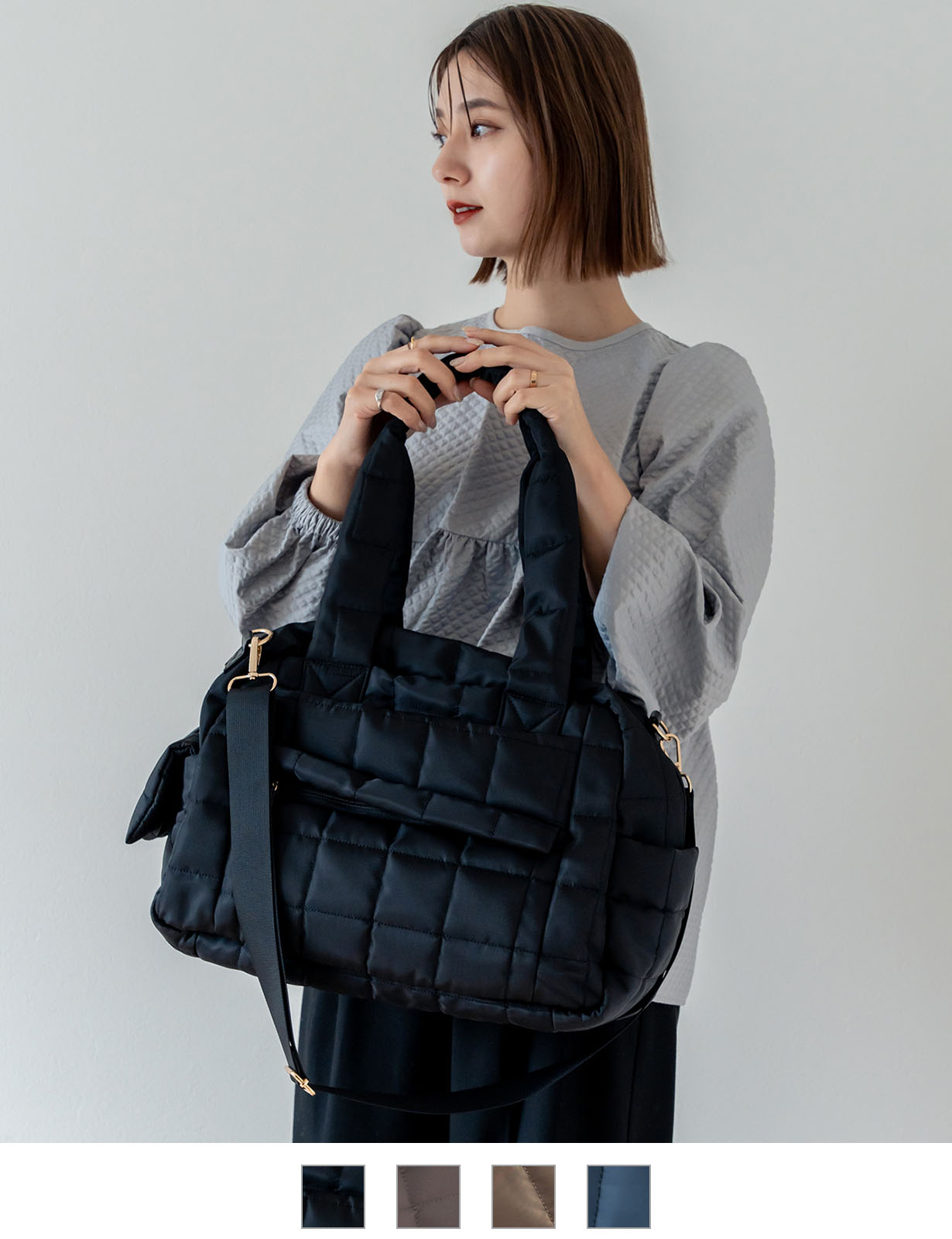 【 Rename 】 キルティング 2way マザーズバッグ トートバッグ ショルダーバッグ 大容量 レディース おしゃれ ブランド 学生 カジュアル きれいめ 大人 女性 RTN23058