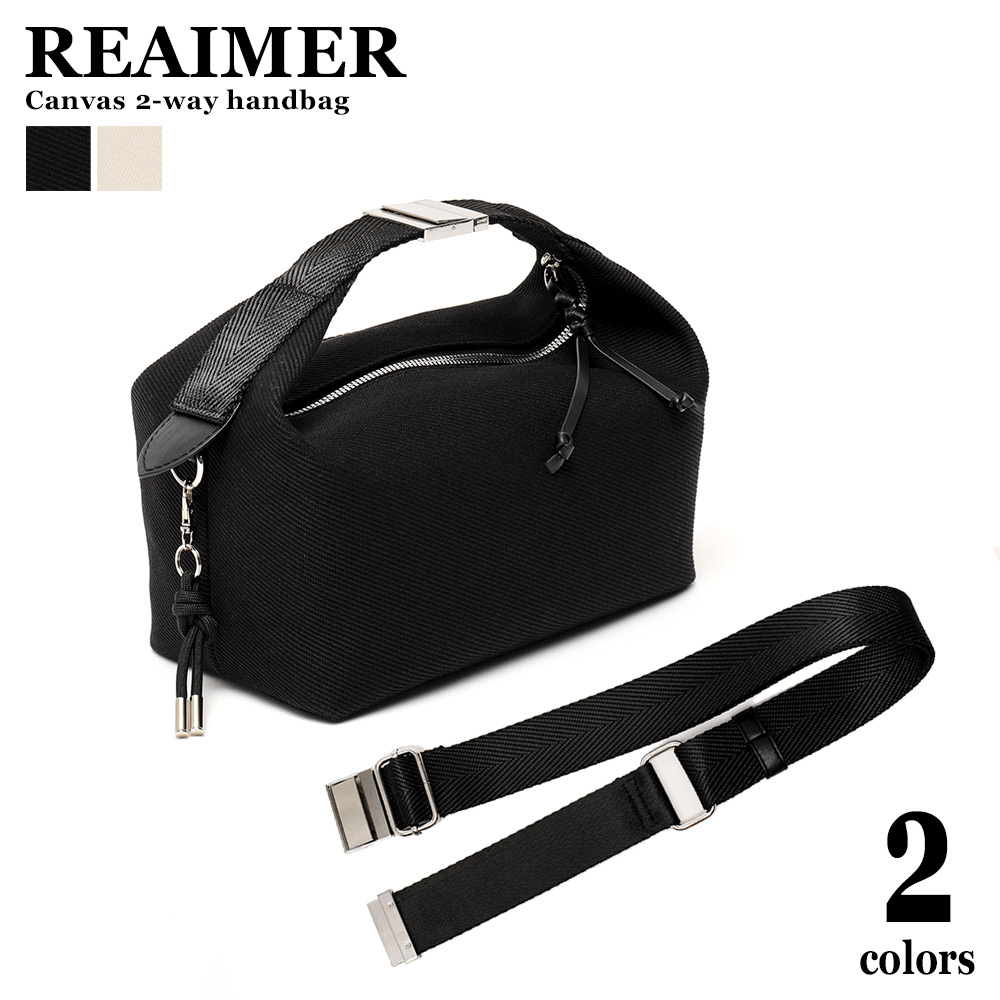 REAIMER キャンバス 2way ハンドバッグ 