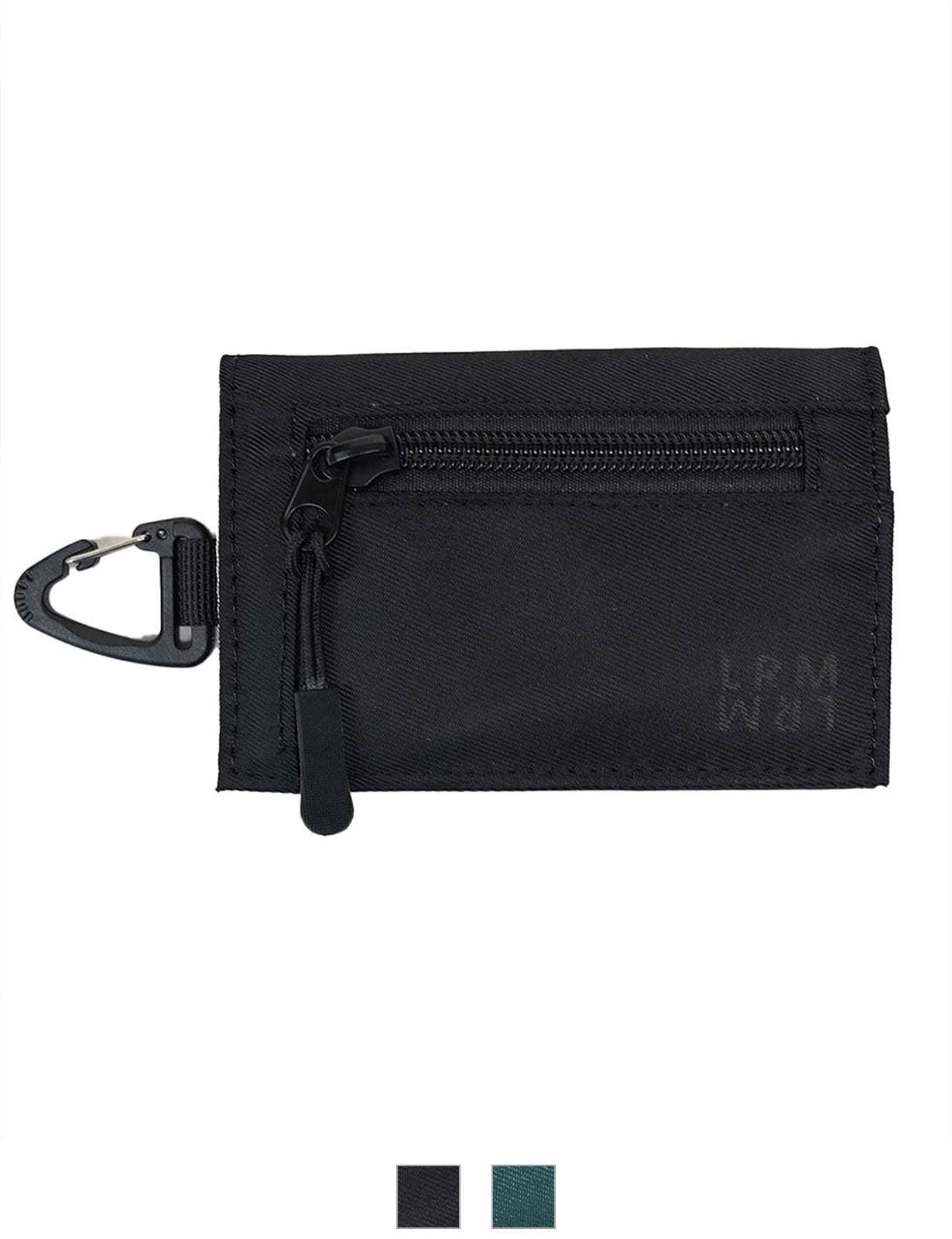 【 L.R.M 】 三角カラビナ付き コンパクト 三つ折り財布 ミニウォレット ポリエステル 軽量 撥水 スポーティ ナイロン風 外側コインポケット 小銭入れ 札入れ カード入れ ストリート アウトドア キャンプ フェス トラベル 手ぶら メンズ レディース ユニセックス ギフト プレゼント CMN1249