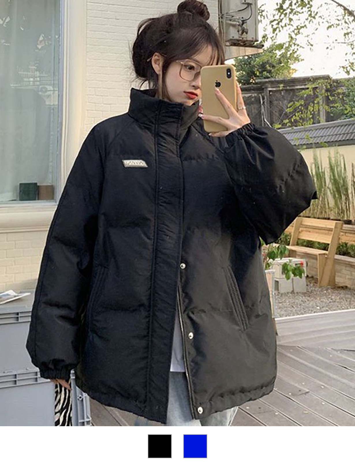 DEVICE select オーバーサイズ ミニロゴ ダウンジャケット メンズ レディース ユニセックス