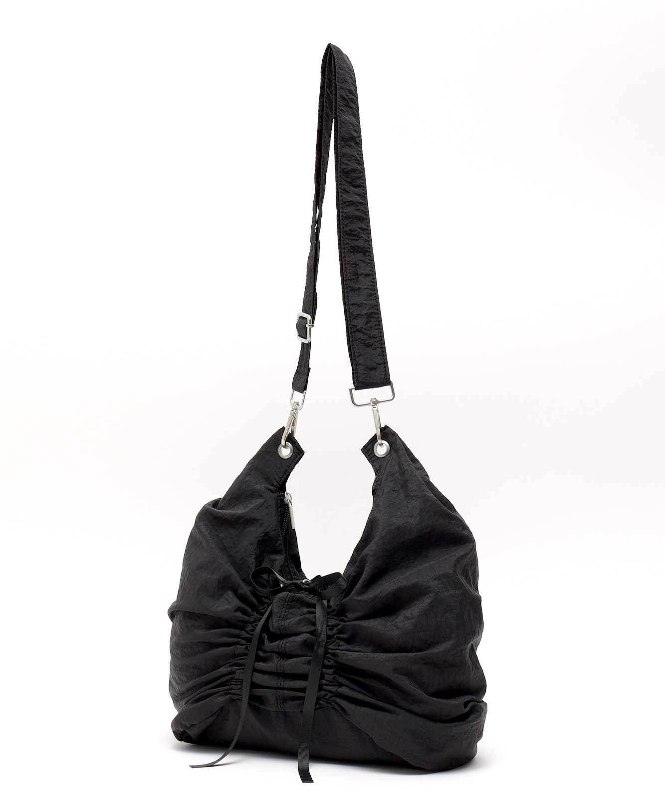 Rename リボン シャーリング バタフライ ギャザー ショルダー トートバッグ メンズ レディース