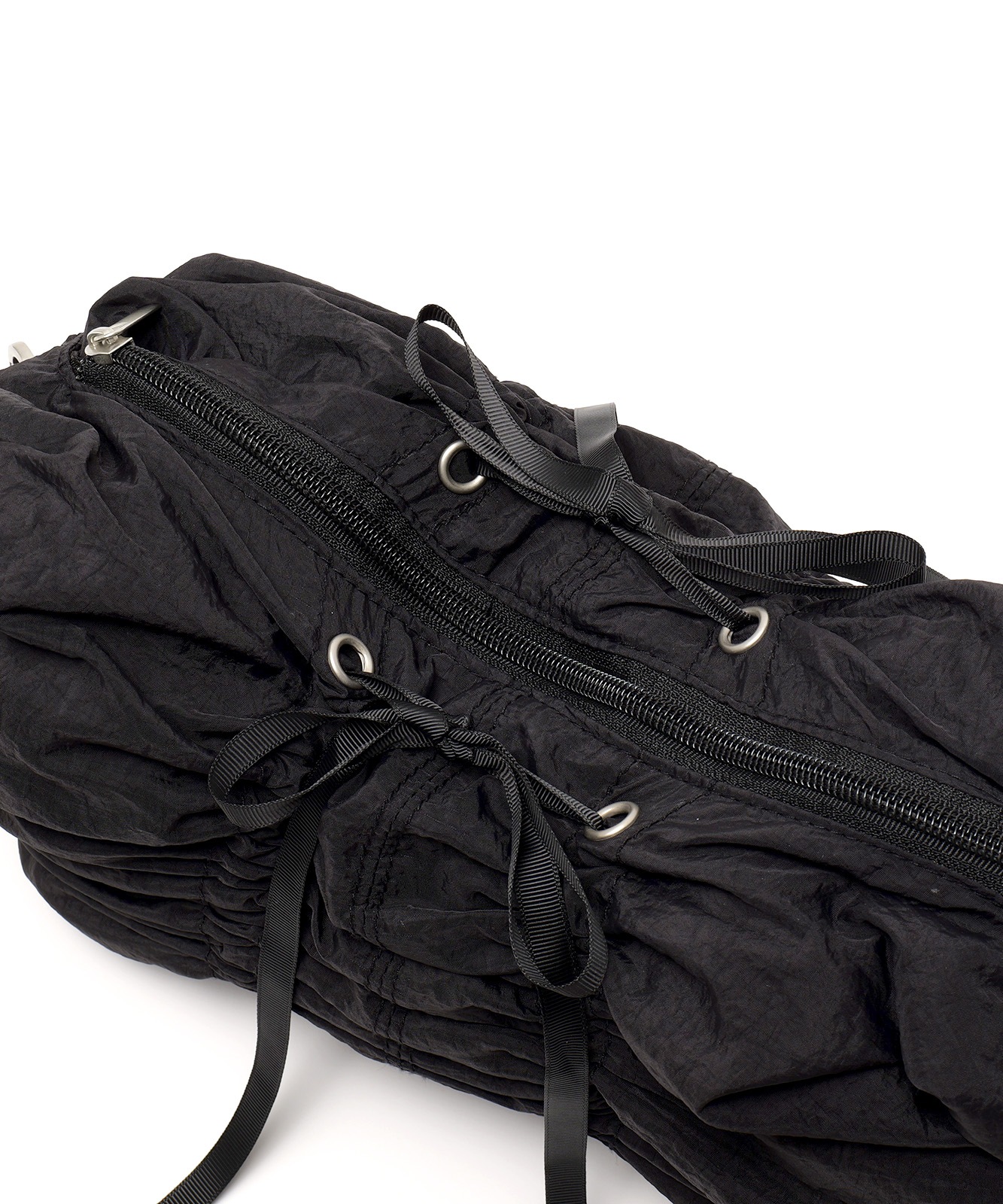 Rename リボン シャーリング バタフライ ギャザー ショルダー トートバッグ メンズ レディース