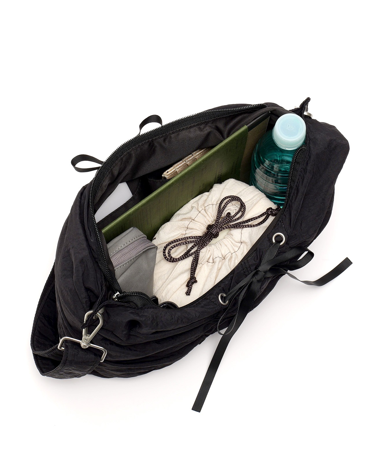 Rename リボン シャーリング バタフライ ギャザー ショルダー トートバッグ メンズ レディース