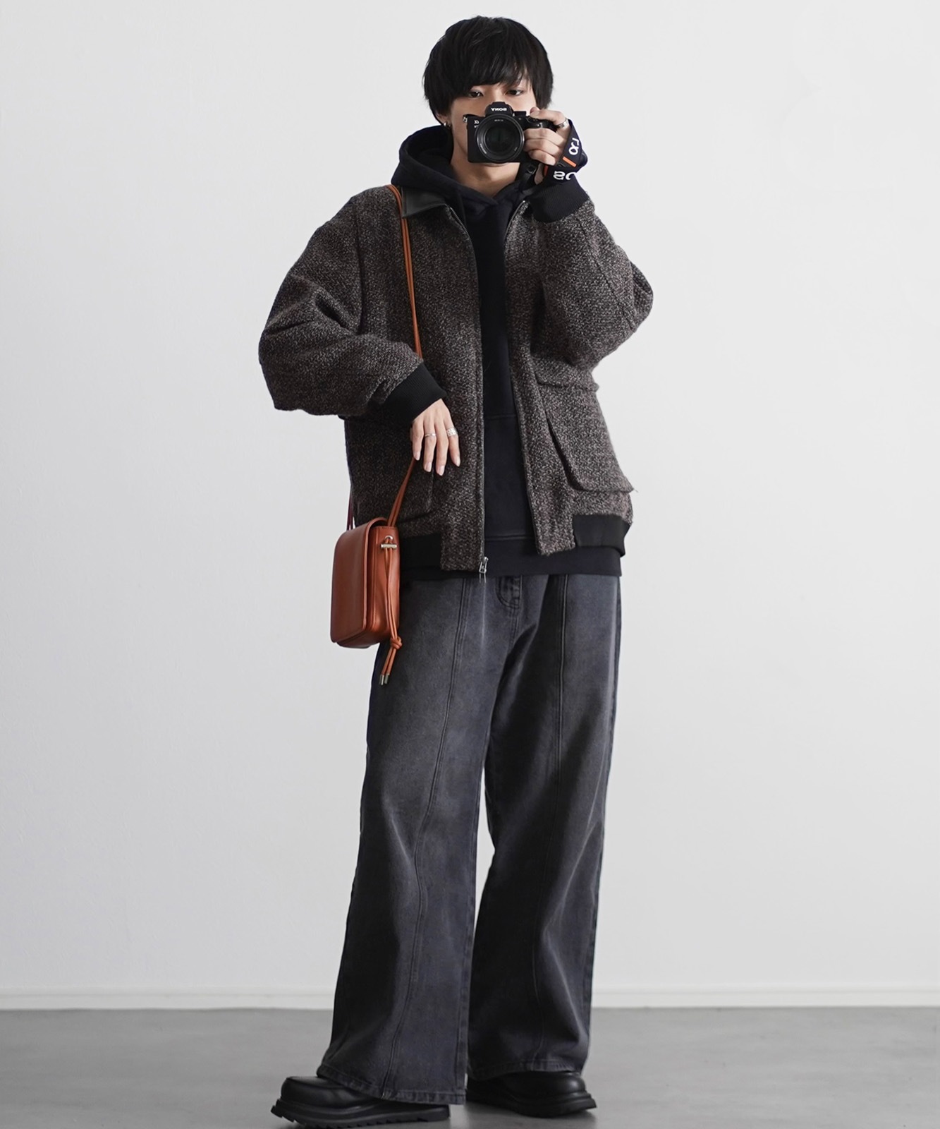 【 DEVICE × こーせコラボ 】Rename ミニスクエアショルダーバッグ メンズ レディース ユニセックス｜合皮 フェイクレザー 斜めがけ 小さめ 軽量 おしゃれ トレンドバッグ ミニショルダー