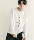 DEVICE select ビッグシルエット タトゥーデザイン プリントTシャツ ロンT 長袖 メンズ レディース ユニセックス