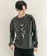 DEVICE select ビッグシルエット タトゥーデザイン プリントTシャツ ロンT 長袖 メンズ レディース ユニセックス