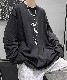 DEVICE select ビッグシルエット タトゥーデザイン プリントTシャツ ロンT 長袖 メンズ レディース ユニセックス