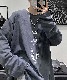 DEVICE select ビッグシルエット タトゥーデザイン プリントTシャツ ロンT 長袖 メンズ レディース ユニセックス
