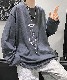 DEVICE select ビッグシルエット タトゥーデザイン プリントTシャツ ロンT 長袖 メンズ レディース ユニセックス