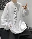 DEVICE select ビッグシルエット タトゥーデザイン プリントTシャツ ロンT 長袖 メンズ レディース ユニセックス