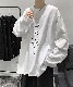 DEVICE select ビッグシルエット タトゥーデザイン プリントTシャツ ロンT 長袖 メンズ レディース ユニセックス
