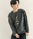 DEVICE select ビッグシルエット タトゥーデザイン プリントTシャツ ロンT 長袖 メンズ レディース ユニセックス