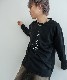 DEVICE select ビッグシルエット タトゥーデザイン プリントTシャツ ロンT 長袖 メンズ レディース ユニセックス