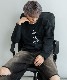 DEVICE select ビッグシルエット タトゥーデザイン プリントTシャツ ロンT 長袖 メンズ レディース ユニセックス