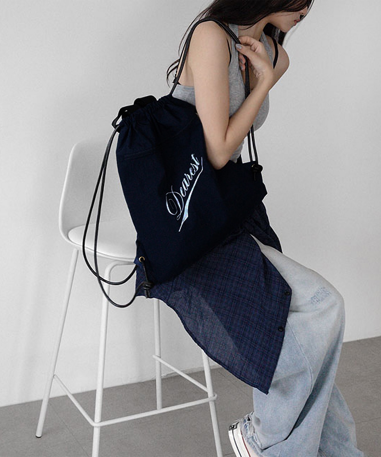 DEVICE select 】 ナイロン ドローストリング ナップサック デイパック