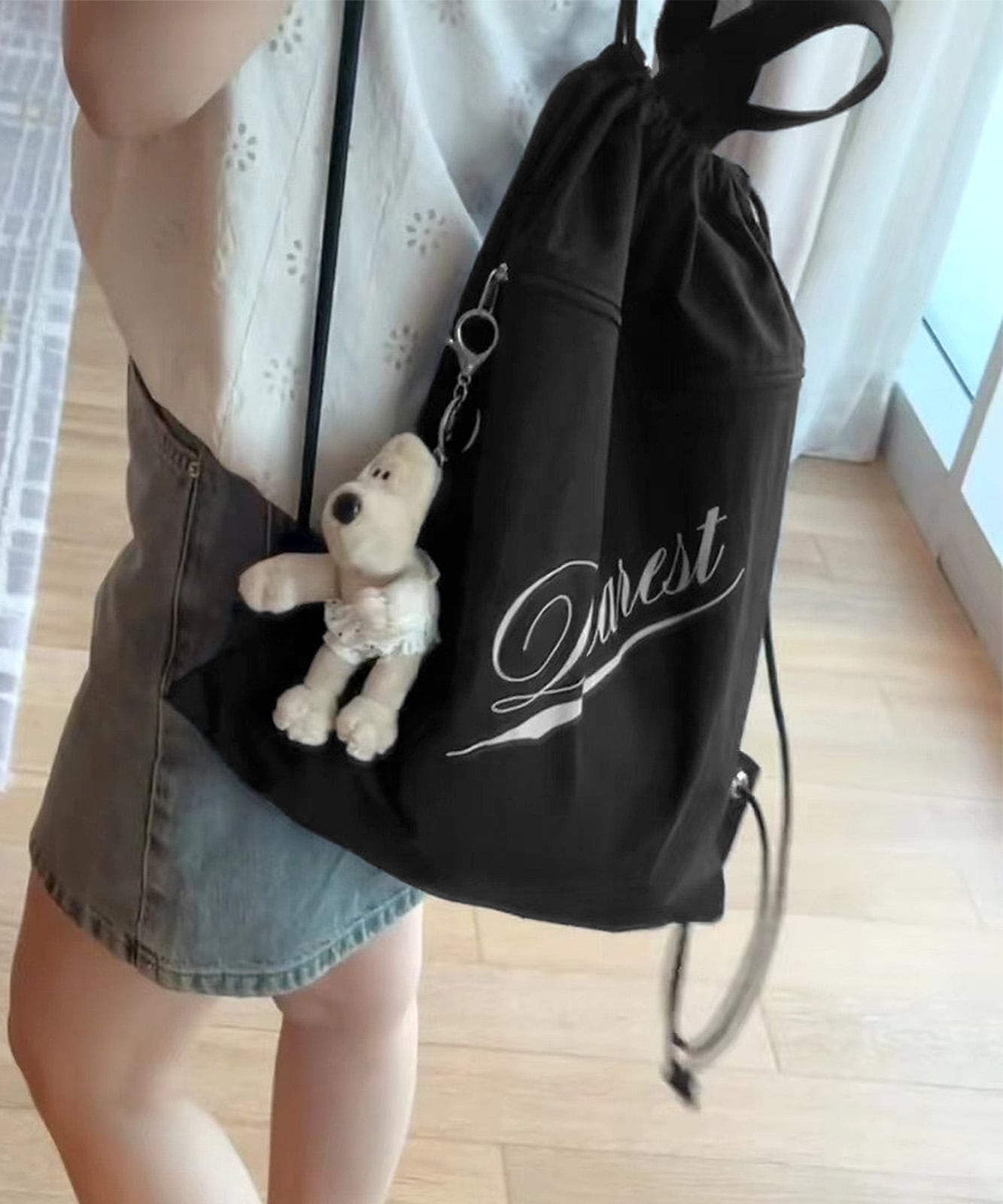 DEVICE select 】 ナイロン ドローストリング ナップサック デイパック