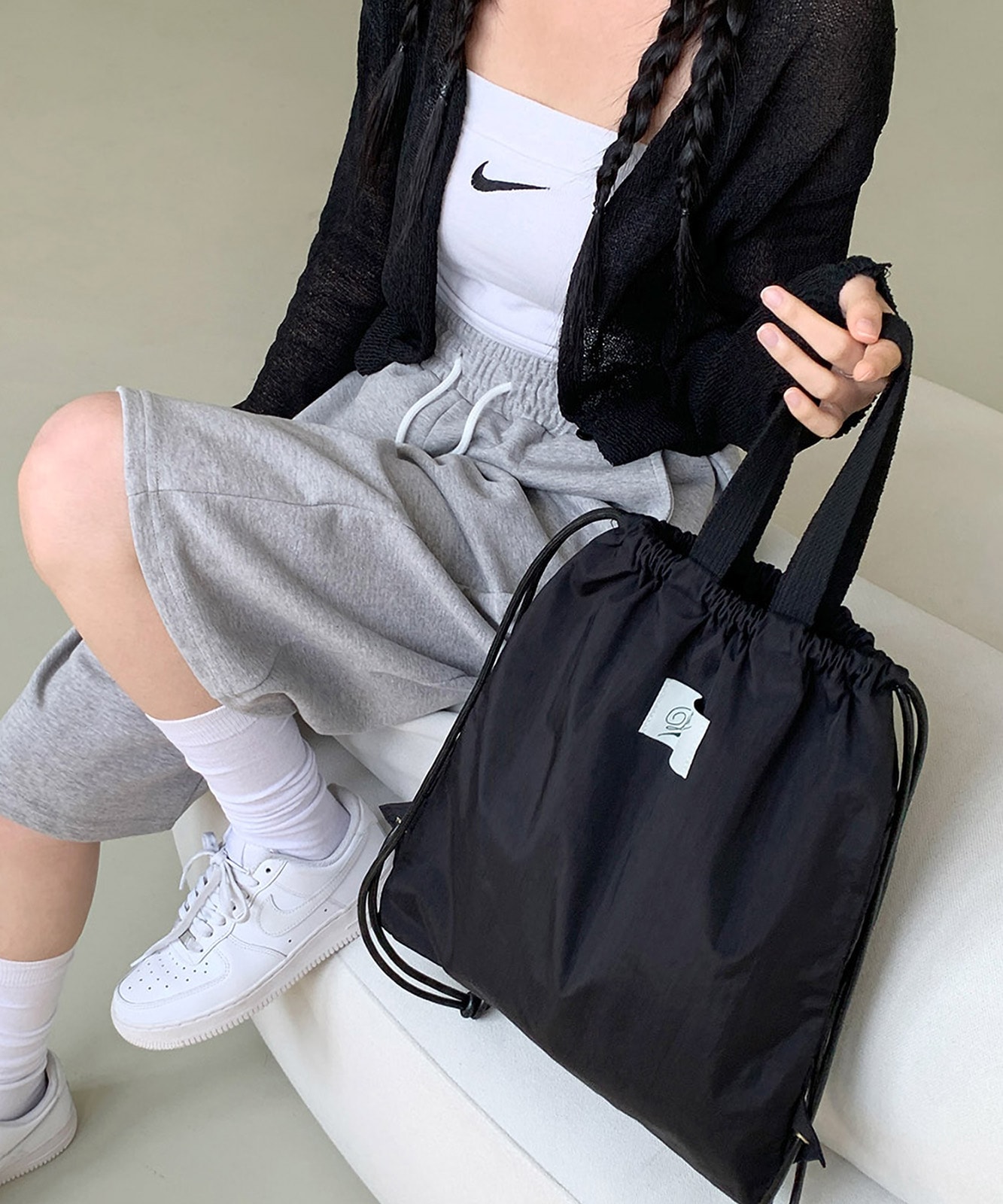 DEVICE select 】 ナイロン ドローストリング ナップサック デイパック