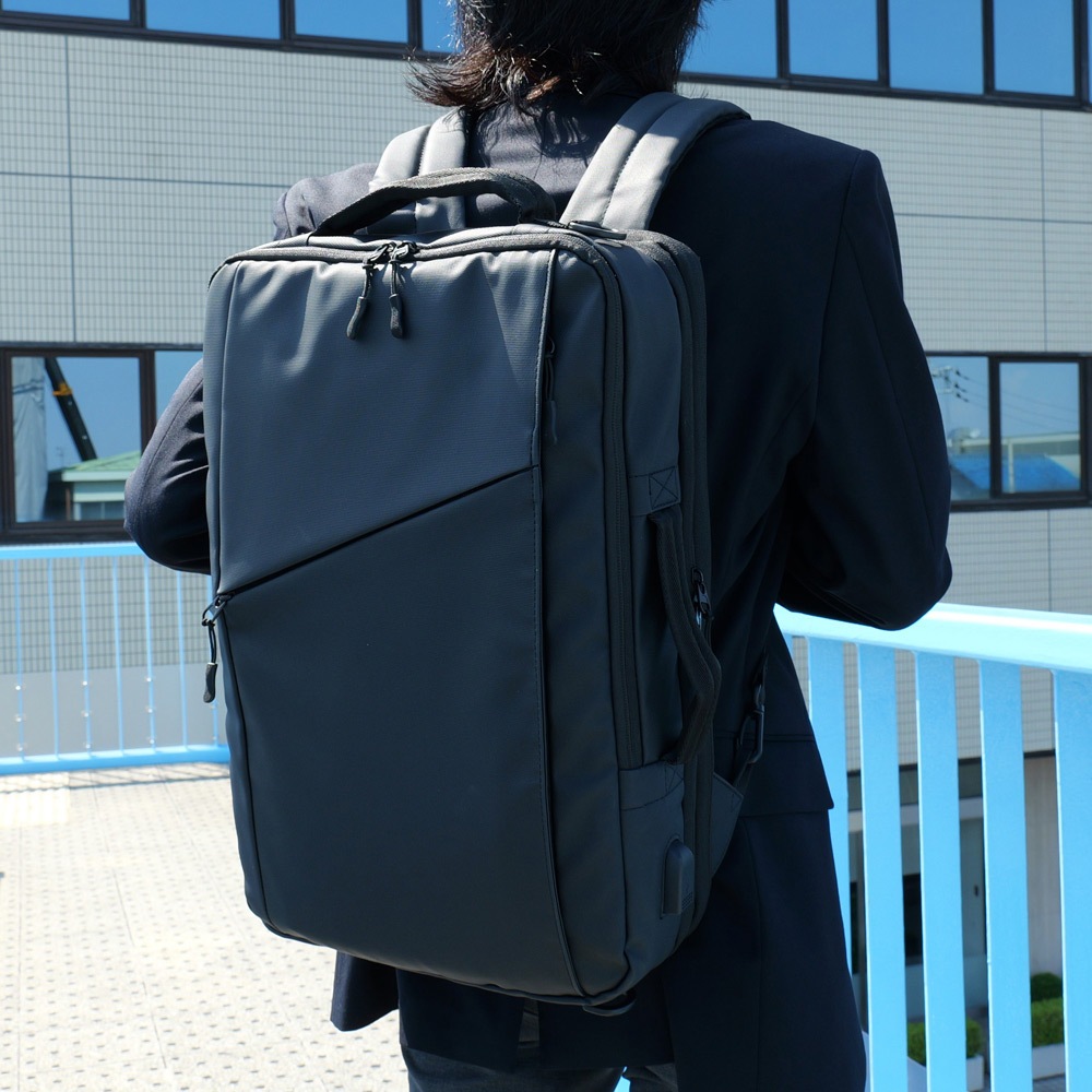【TransitGate】 3WAY 多機能 ビジネスリュックサック メンズ レディース ユニセックス おしゃれ 大容量 軽量 通学 通勤 韓国ストリート TGR24078