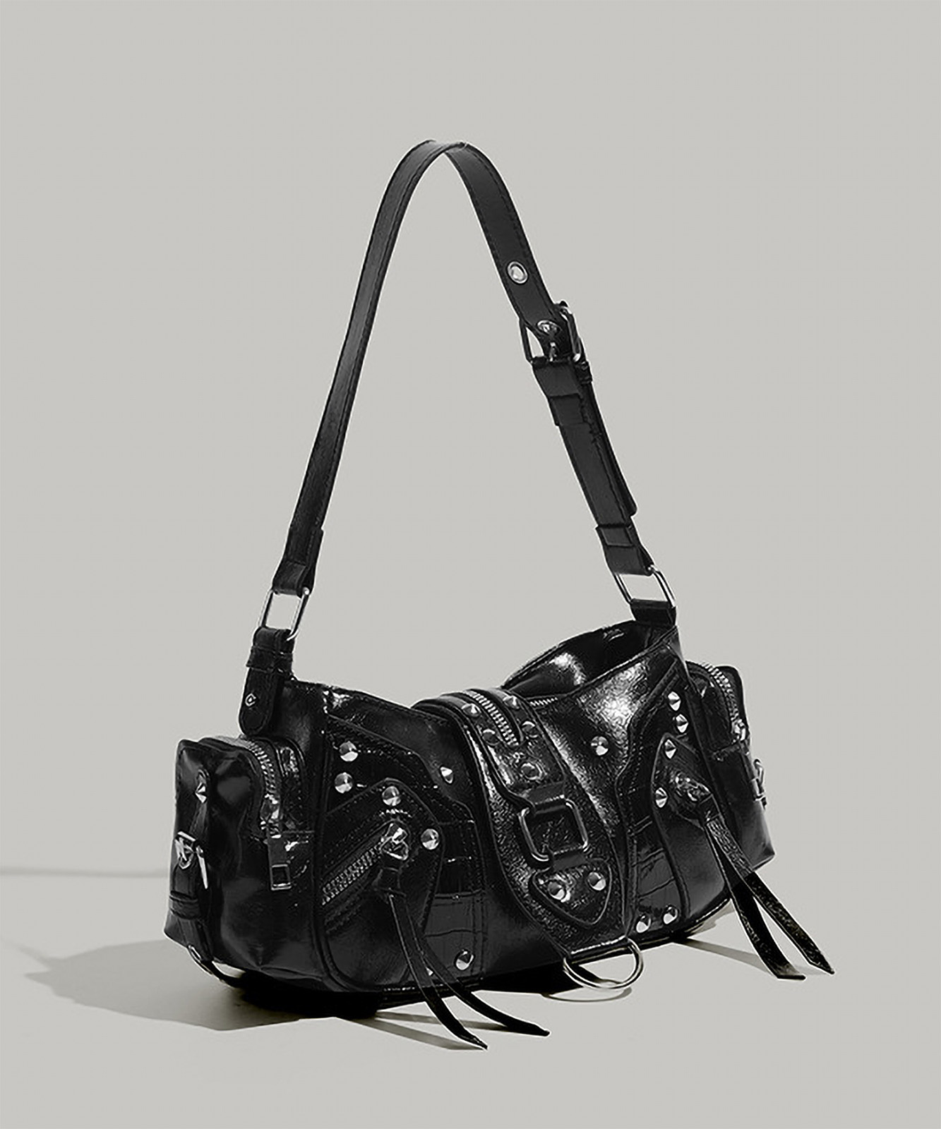 【 DEVICE select 】 スタッズ ベルト Y2K ショルダーバッグ メンズ レディース 韓国 ファッション TA1394B