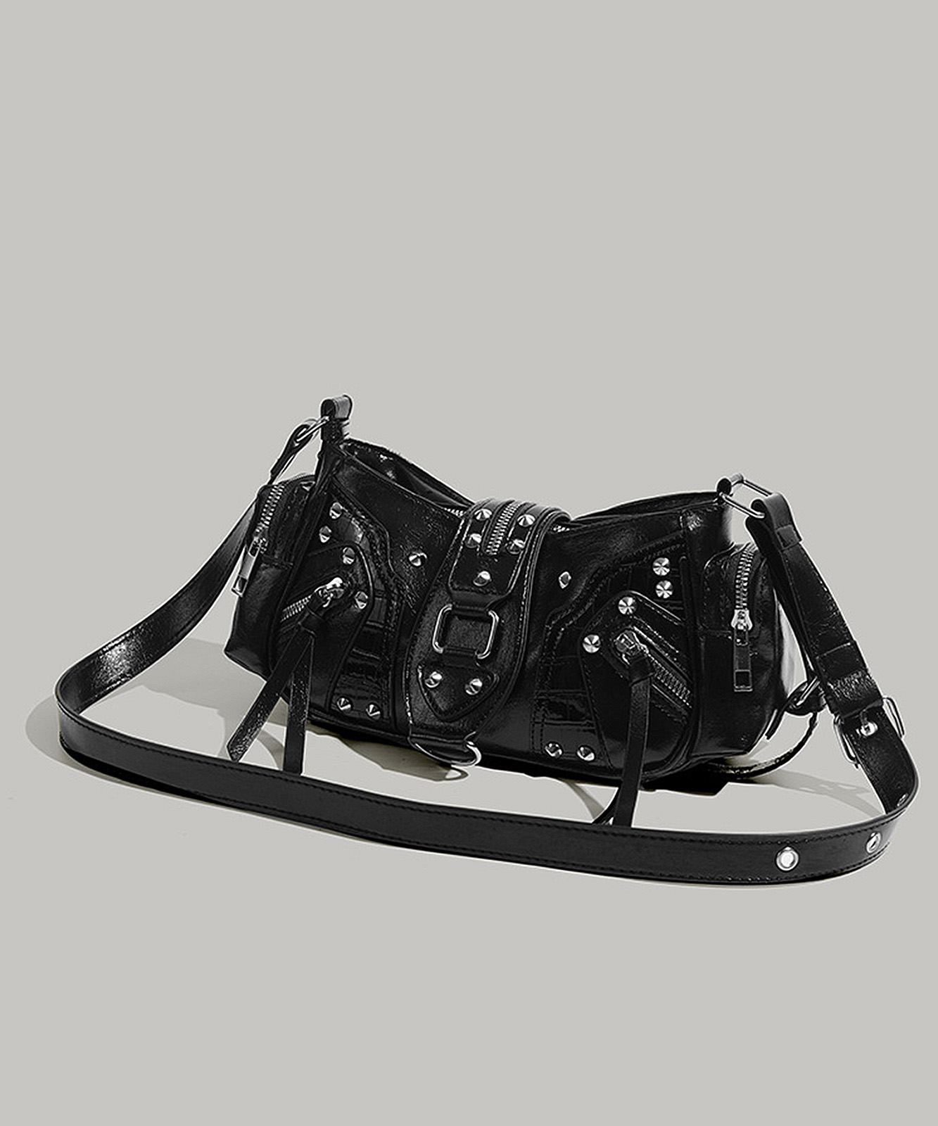 【 DEVICE select 】 ベルト デザイン スタッズ y2k トート ショルダーバッグ メンズ レディース ユニセックス TA1394B