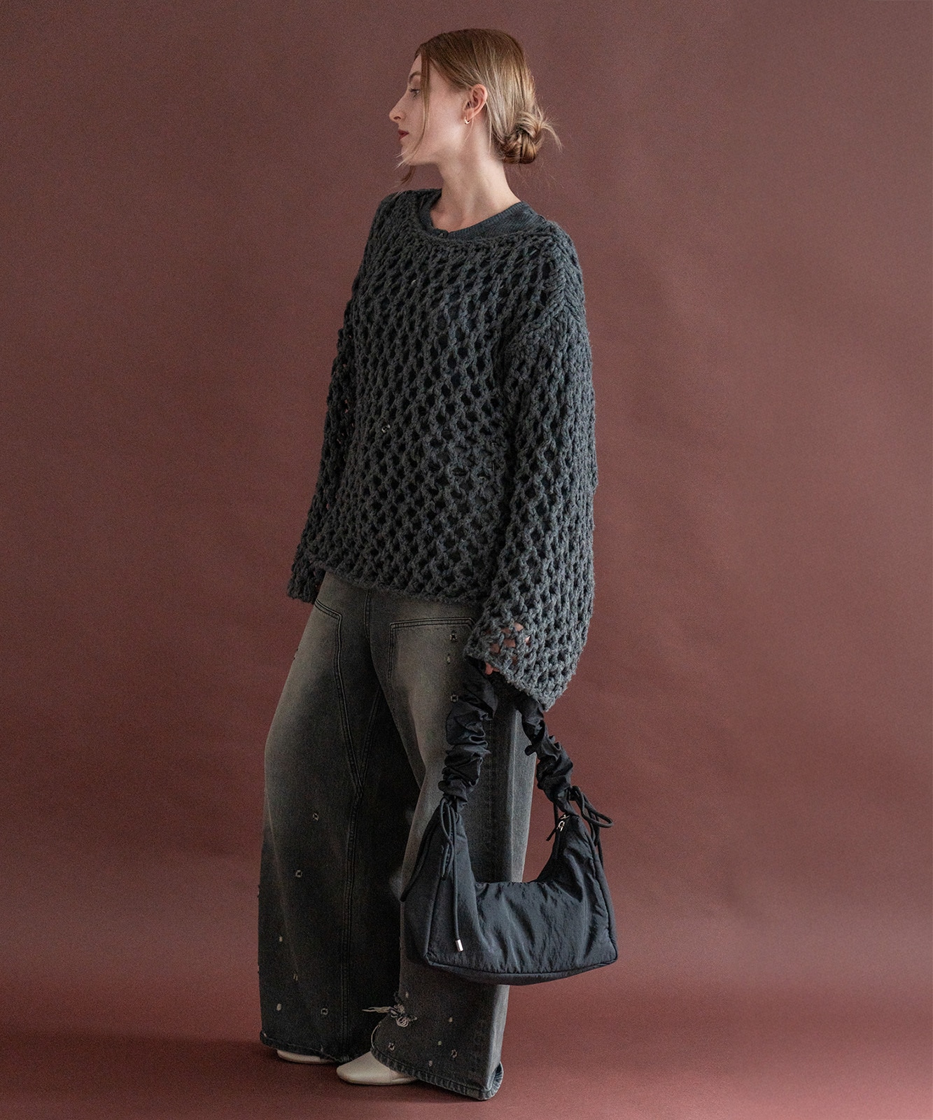 Rename  ドロスト ギャザーショルダーバッグ