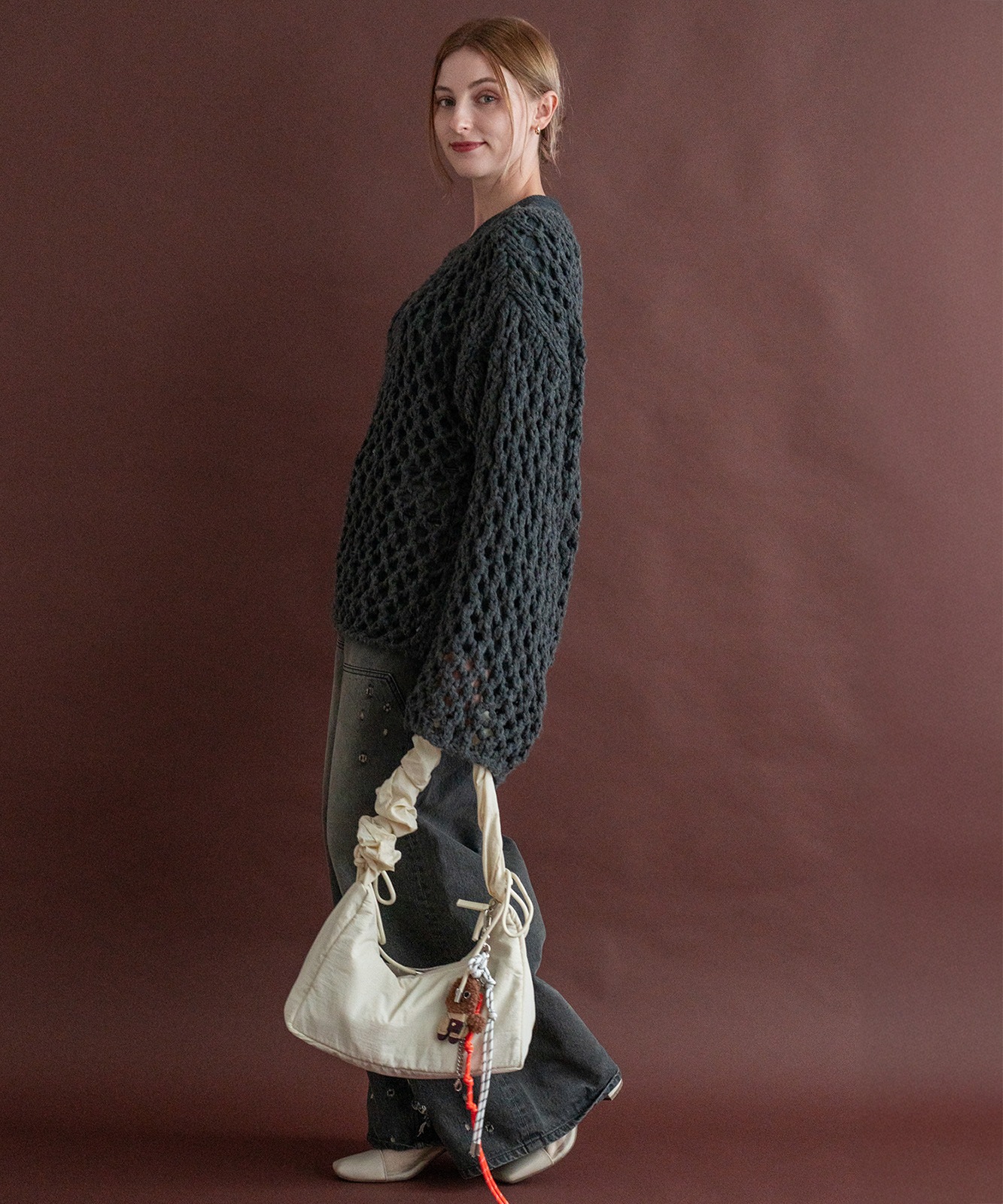 Rename  ドロスト ギャザーショルダーバッグ