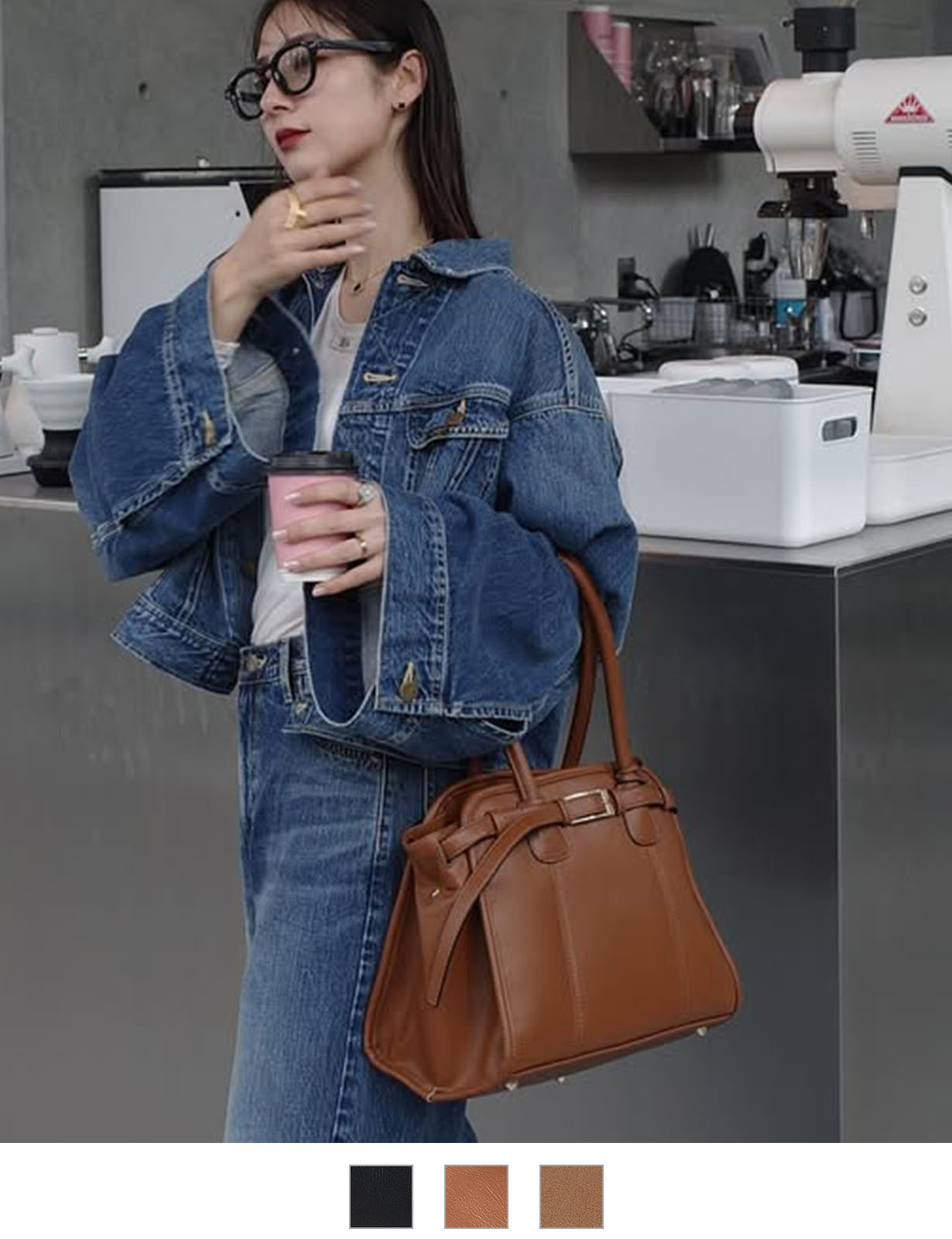 【 DEVICE × mikuコラボ 】REAIMER（リエメ）ベルト デザイン ボストンバッグ レディース MBG25070