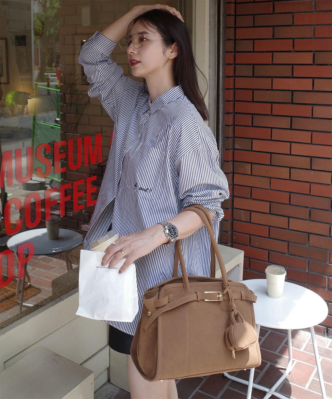 【 DEVICE × mikuコラボ 】REAIMER（リエメ）ベルト デザイン ボストンバッグ レディース MBG25070