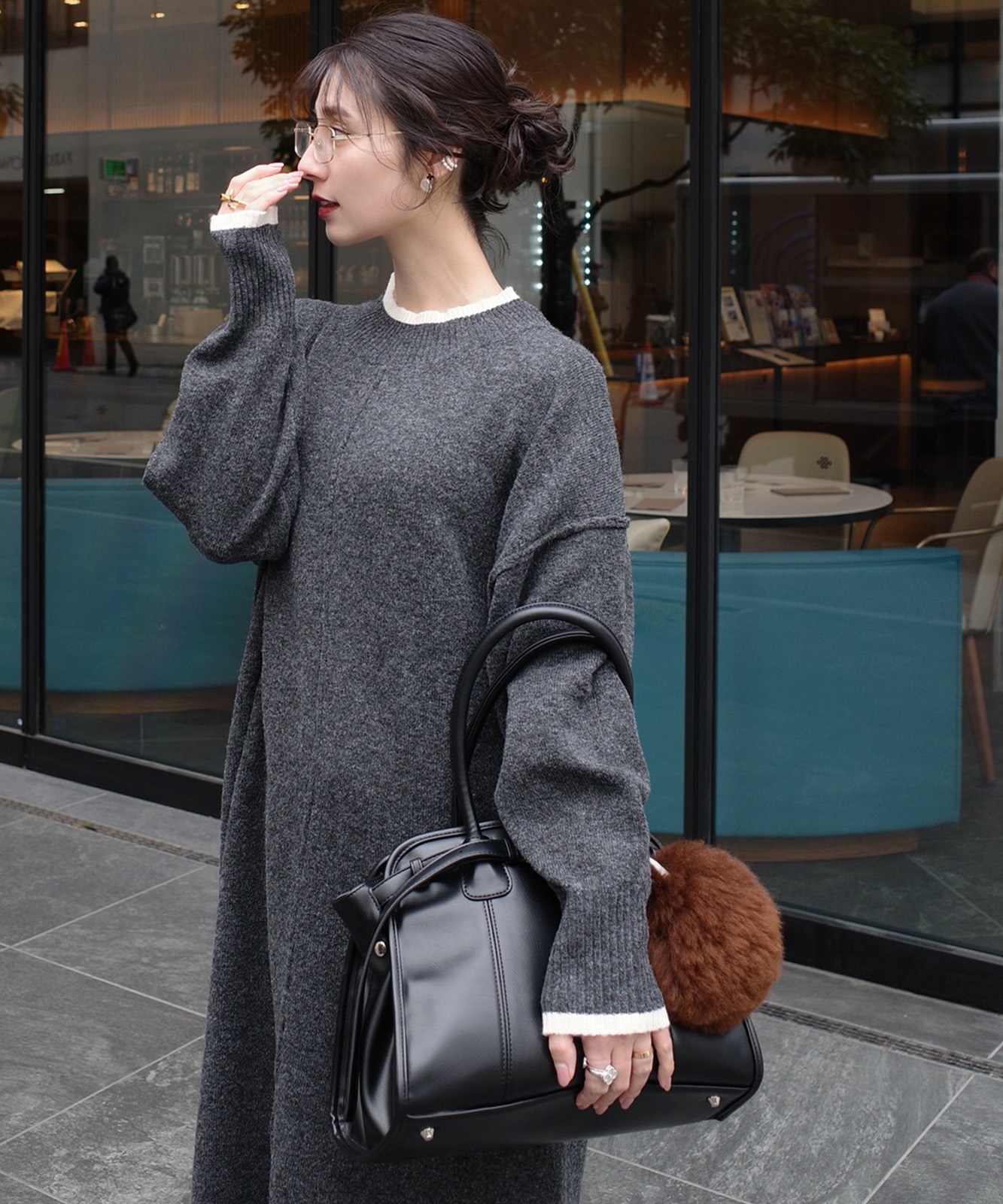 【 DEVICE × mikuコラボ 】REAIMER（リエメ）ベルト デザイン ボストンバッグ レディース MBG25070