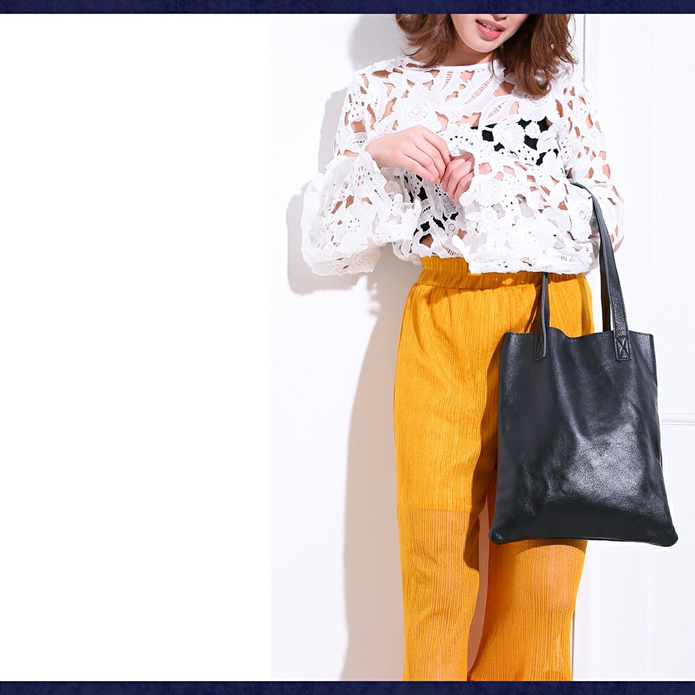 TransitGate G2 本革 縦型スクエアレザートートバッグ