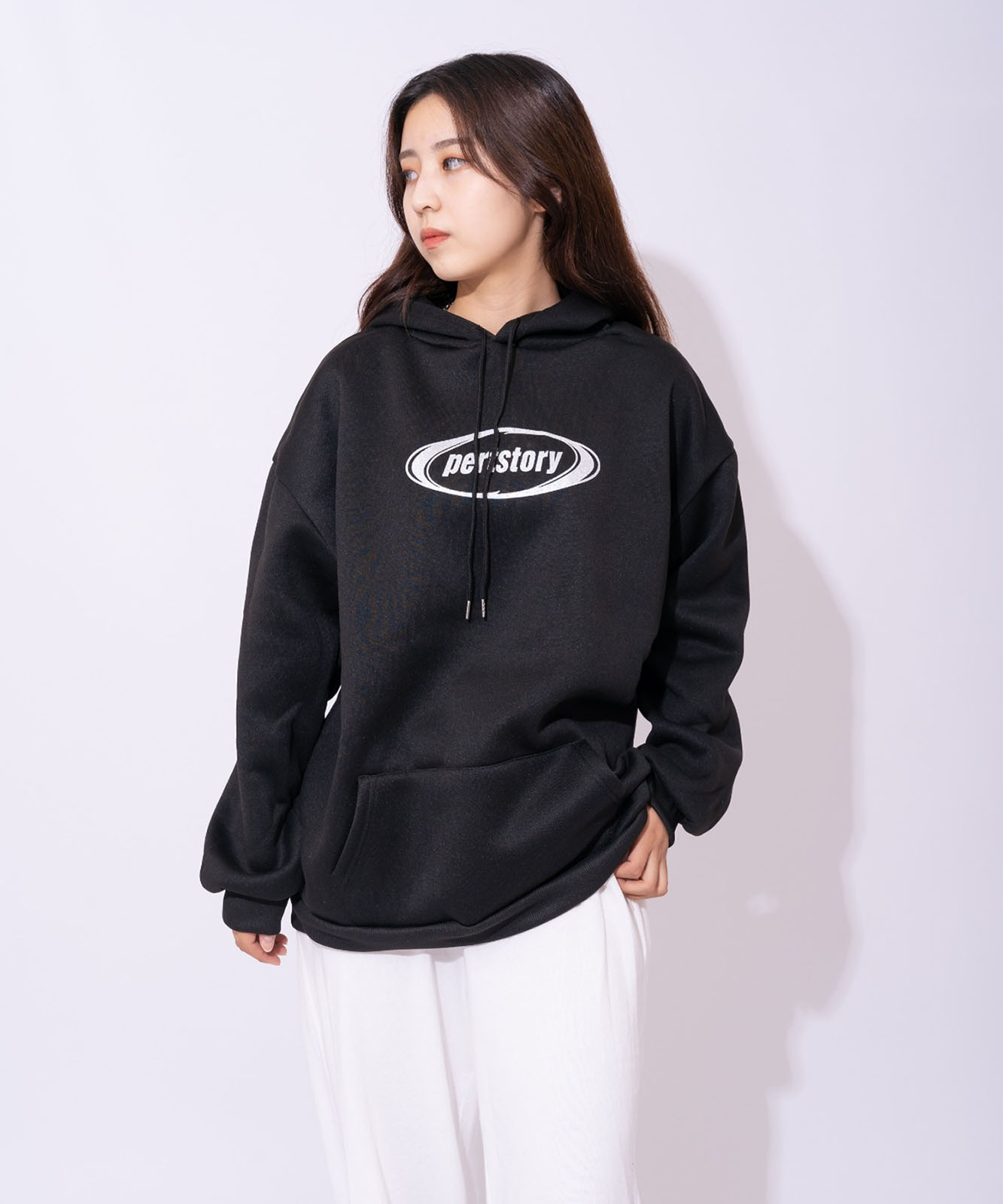 DEVICE select オーバーサイズ カレッジロゴ ストリートルーズ スウェット パーカー メンズ レディース