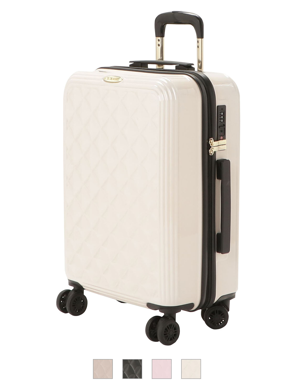 CECIL McBEE セシルマクビー キャリーケース スーツケース Sサイズ 機内持ち込み可能  【オリジナルジャガード トラベルボストンバッグ付き】