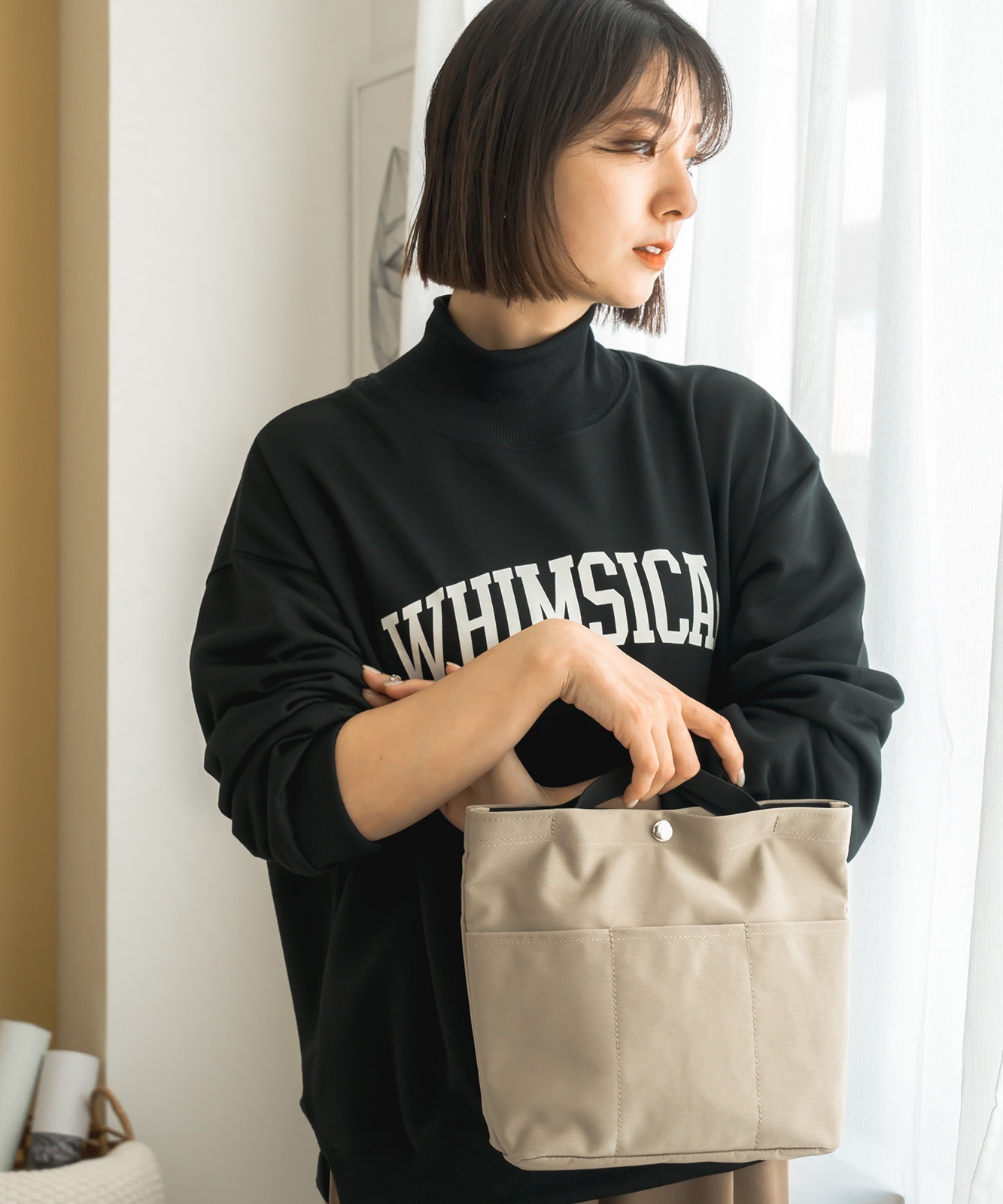 Rename ナイロン ポートレート バックインバッグ