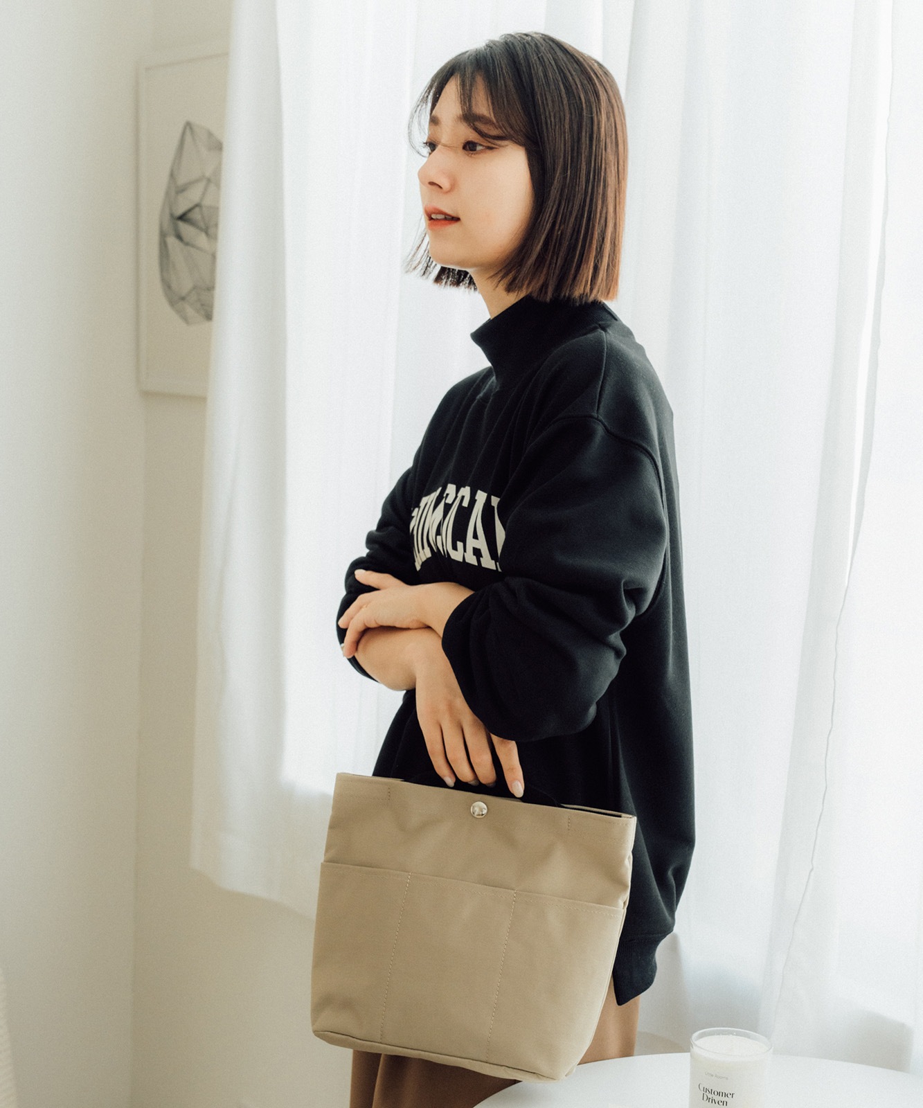 Rename ナイロン ポートレート バックインバッグ