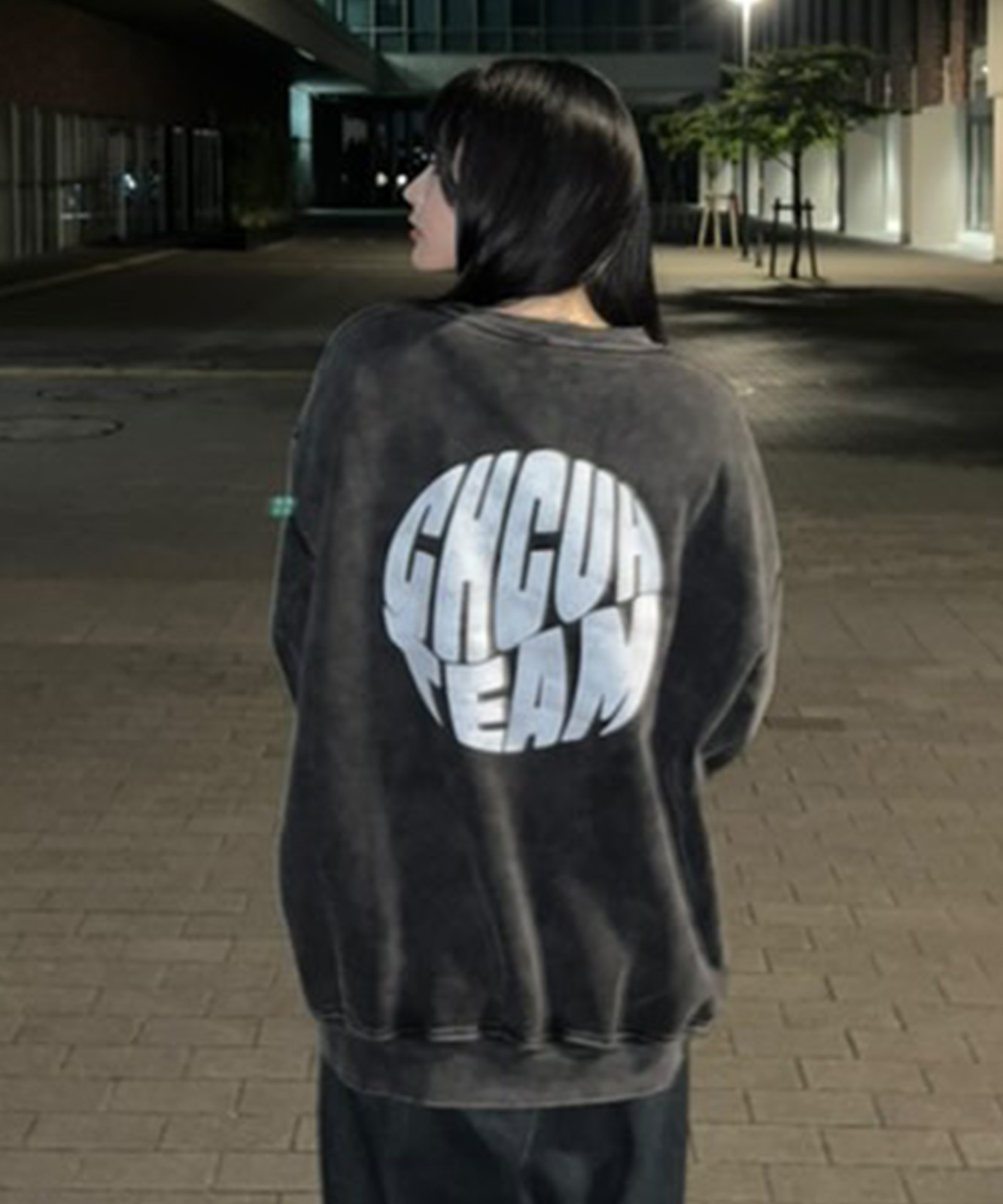 DEVICE select オーバーサイズ ワンポイント ロゴ ゆるスウェット トレーナー メンズ レディース