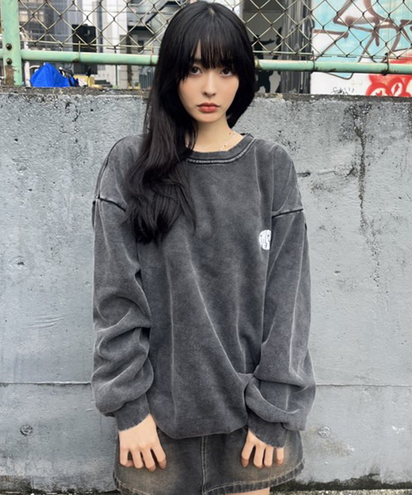 DEVICE select オーバーサイズ ワンポイント ロゴ ゆる